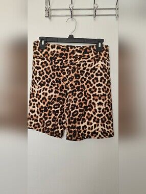 Fashion Nova Leopard Print Women's Shorts Size L